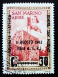 Stamps San Marino -  Exposición internacional filatélica de Rimini