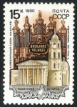 Sellos de Europa - Rusia -  LITUANIA - Catedral de Vilna