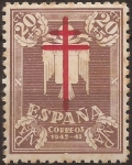 Stamps : Europe : Spain :  Pro Tuberculosos  1942  20+5 cents