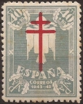 Stamps : Europe : Spain :  Pro Tuberculosos  1942  40+10 cents