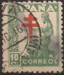 Stamps : Europe : Spain :  Pro Tuberculosos  1946  10 cents