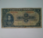 monedas de America - Colombia -  1947 - 5 pesos