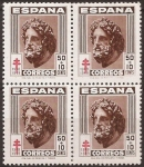 Stamps Spain -  Esculapio 1948 50+10 cents