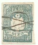 Stamps : America : Peru :  Sello Departamental de Arequipa