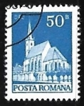Stamps Romania -  Dej church