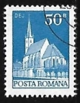 Stamps Romania -  Dej church