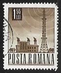 Stamps Romania -  Estacion de radio