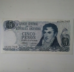 monedas de America - Argentina -  5 pesos