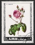 Sellos de Asia - Emiratos �rabes Unidos -  Rosas, Ajman