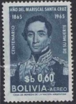 Stamps Bolivia -  Conmemoracion del centenario de la muerte del Mariscal de Santa Cruz