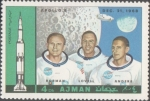 Stamps United Arab Emirates -  Programa Apollo: Apolo 1-12, Ajman