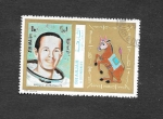 Sellos de Asia - Emiratos rabes Unidos -  Mi978A - Astronautas del Apolo