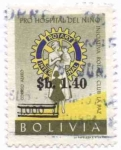Stamps Bolivia -  Sellos del rotary - sobrecargados