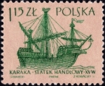 Stamps Poland -  Veleros (1ra serie)