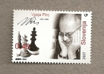 Sellos de Europa - Eslovenia -  Vasja Pirc, ajedrecista