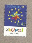Stamps Slovenia -  50 Aniv. del tratado de  Roma