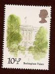Stamps : Europe : United_Kingdom :  Londres - edificios históricos - Buckingham Palace