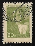Stamps Russia -  Campesina recogiendo trigo