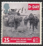 Stamps United Kingdom -  1766 - 50 Anivº del Desembarco aliado en Normandia