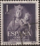 Sellos de Europa - Espa�a -  Año Mariano  1954  1 pta