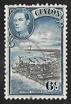 Stamps : Asia : Sri_Lanka :  King George VI 
