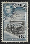 Stamps Sri Lanka -  King George VI 