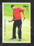 Stamps Guinea -  Tiger Woods, campeón de golf
