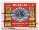 Stamps Bolivia -  Homenaje al 50 aniversario de Lions Internacional