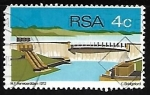 Stamps South Africa -  Diques y Represas