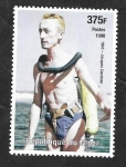 Stamps : Africa : Niger :  Jacques Cousteau