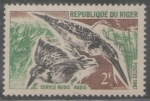 Stamps : Africa : Niger :  PÁJAROS CERYLE RUDIS RUDIS