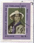Stamps Bolivia -  Conmemoracion al sesquicentenario de la batalla de Ingavi