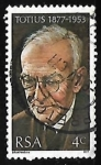 Stamps South Africa -  Jacob Daniel du Toit, Totius (1877-1953)
