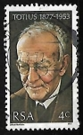 Stamps : Africa : South_Africa :  Jacob Daniel du Toit, Totius (1877-1953)