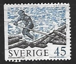 Stamps Sweden -  Troncos flotantes