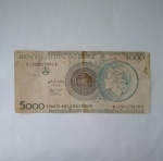 monedas de America - Brasil -  5.000 cruzeiros