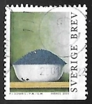 Stamps Sweden -  Cesta de arandanos