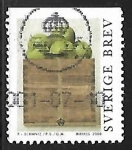 Stamps Sweden -  Caja con manzanas