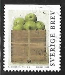 Stamps : Europe : Sweden :  Caja con manzanas