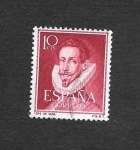 Stamps Spain -  Edf 1072 - Literatos