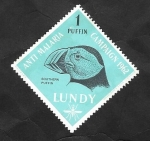 Stamps United Kingdom -  Lundy - Campaña contra la malaria, Frailecillo