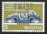 Stamps Switzerland -  St.-Bernhard Tunnel