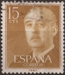 Stamps : Europe : Spain :  General Franco  1955  15 cents