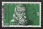 Stamps Switzerland -  Johann Rud. Wettstein (1594-1666) 