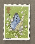 Stamps United Kingdom -  Mariposa