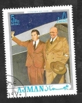 Stamps United Arab Emirates -  Ajman - Eisenhower y Nixon