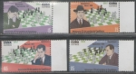 Stamps Cuba -  125 ANIVERSARIO DEL NATALICIO DE CAPABLANCA SERIE COMPLETA 2013