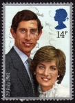 Stamps United Kingdom -  COL-PRINCIPE CHARLES Y LA PRINCESA DE CORAZONES DIANA SPENCER -LADYDI-