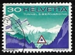 Stamps : Europe : Switzerland :  Tunel S. Bernardino