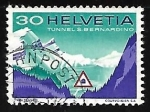 Stamps Switzerland -  Tunel S. Bernardino